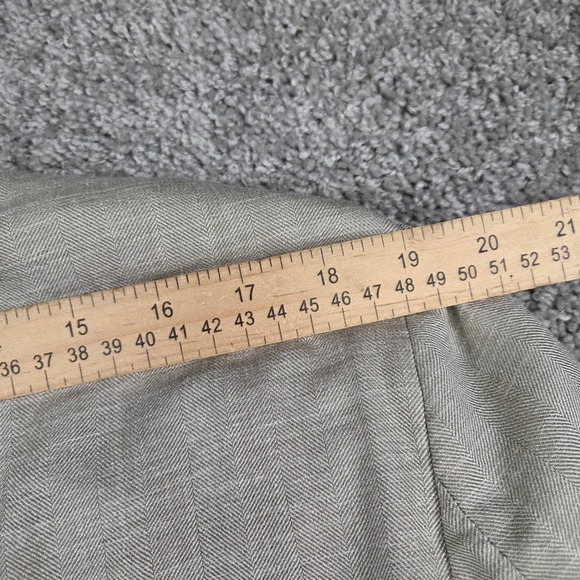 Robert Talbott Carmel Blazer 44R Men's Tan Wool Silk Linen Sport Coat Canada - Picture 15 of 16